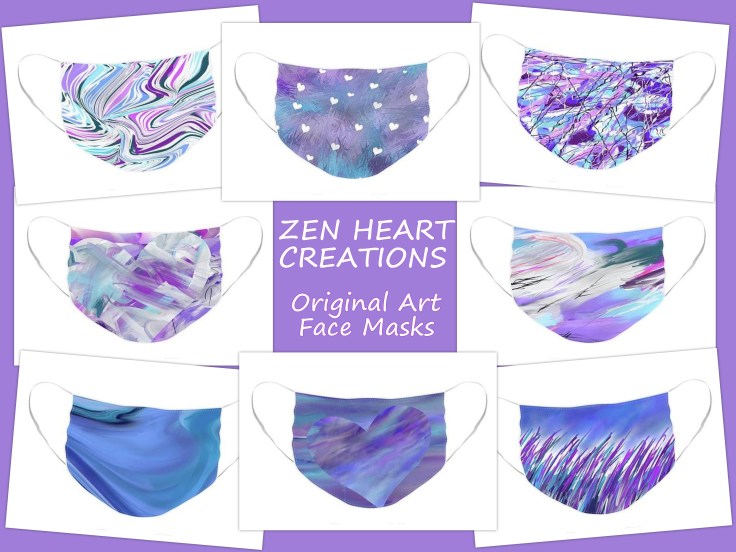 collage face masks original art