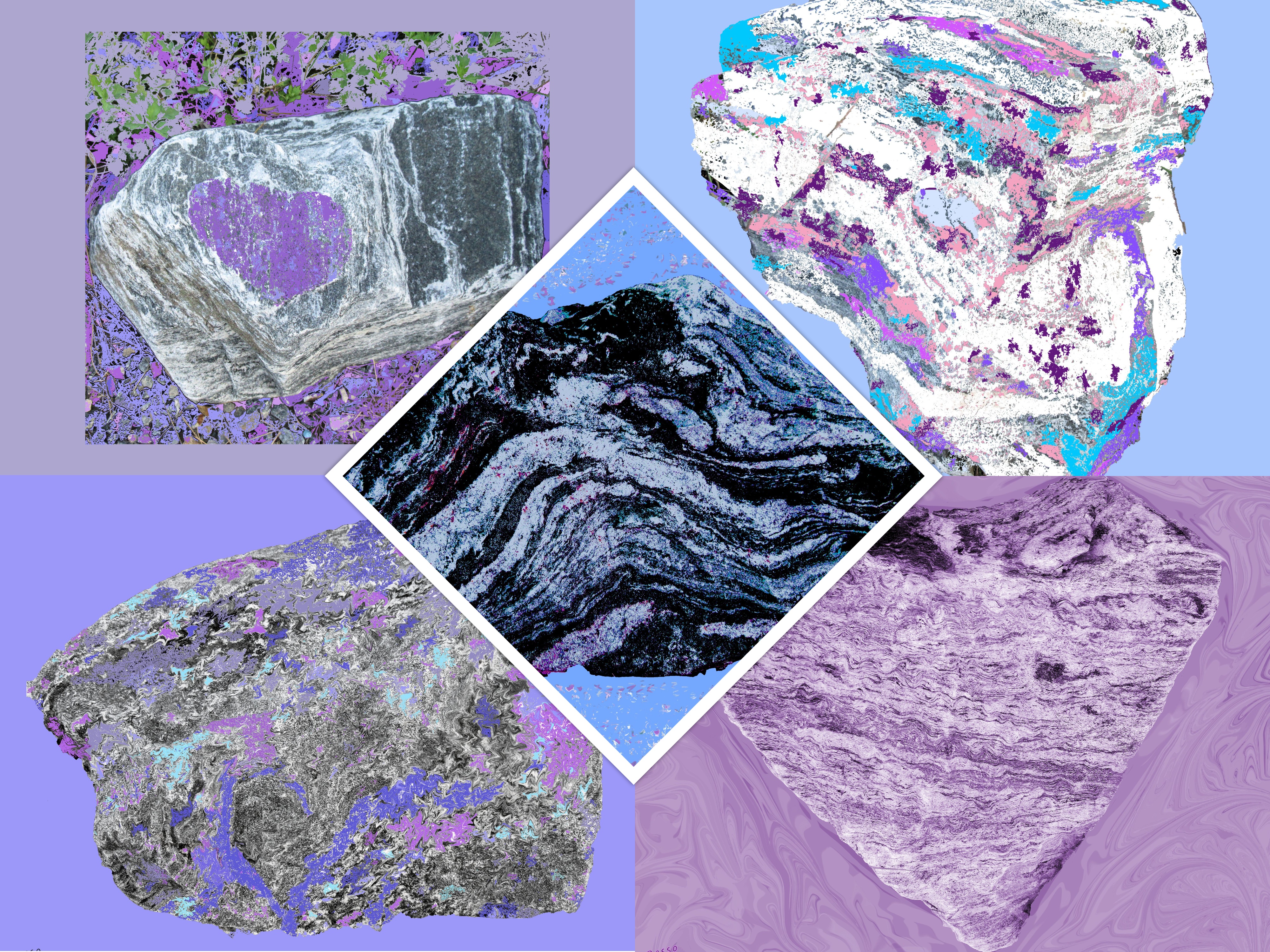 Rock Art Abstracts Collage